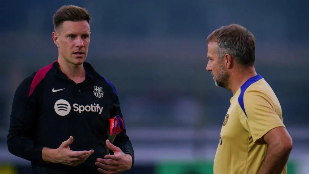Ter Stegen i Hansi Flick Ter Stegen i Hansi Flick