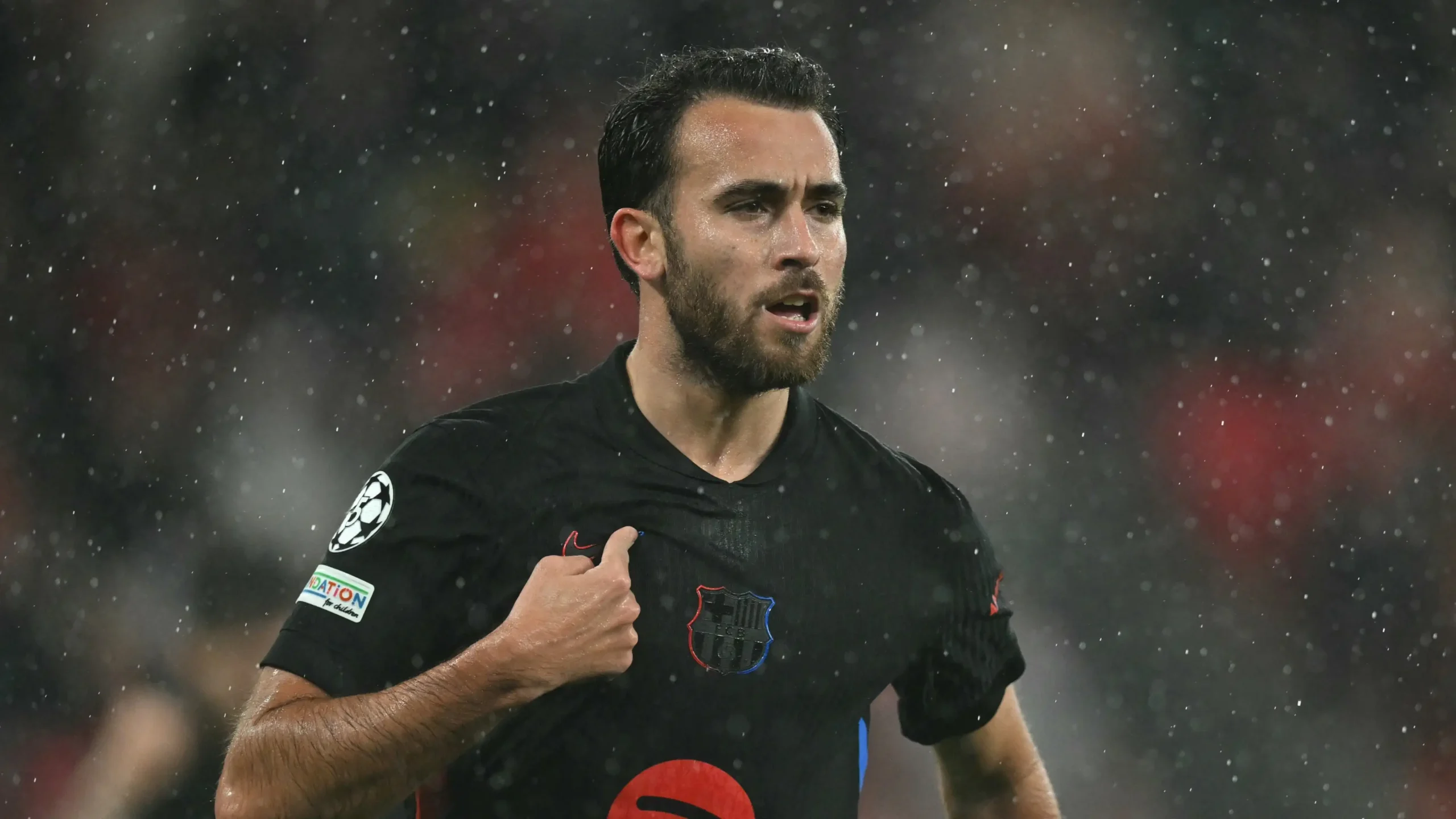 Eric García celebrando un gol