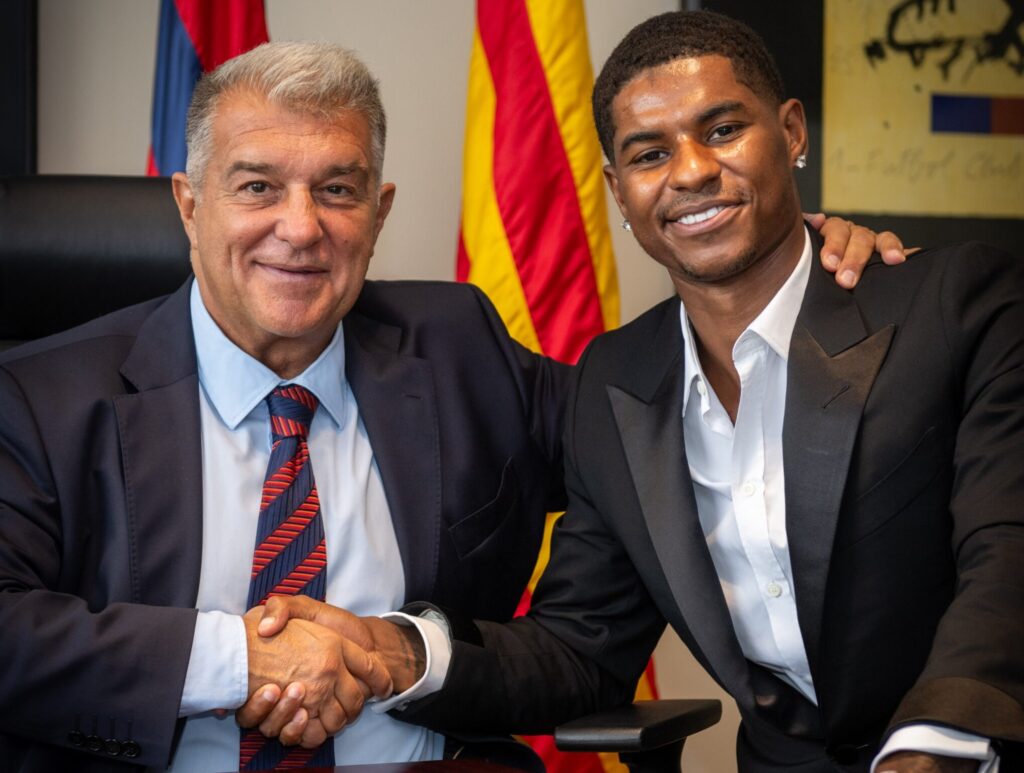 Laporta y Rashford